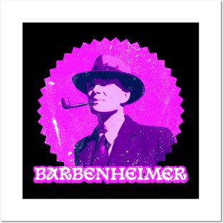 barbenheimer - circle pink Posters and Art